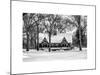 Wood House Snowy Winter in Central Park New York City-Philippe Hugonnard-Mounted Art Print