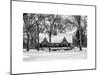 Wood House Snowy Winter in Central Park New York City-Philippe Hugonnard-Mounted Art Print