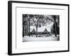 Wood House Snowy Winter in Central Park New York City-Philippe Hugonnard-Framed Art Print