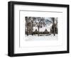 Wood House Snowy Winter in Central Park New York City-Philippe Hugonnard-Framed Art Print