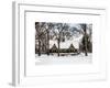 Wood House Snowy Winter in Central Park New York City-Philippe Hugonnard-Framed Art Print