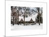 Wood House Snowy Winter in Central Park New York City-Philippe Hugonnard-Mounted Art Print