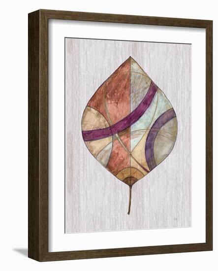 Wood Inlay Leaf 2-Filippo Ioco-Framed Art Print