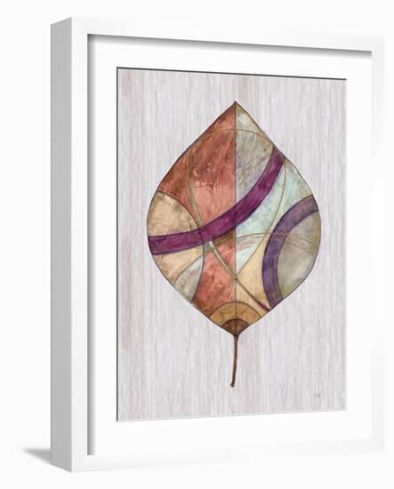 Wood Inlay Leaf 2-Filippo Ioco-Framed Art Print