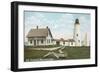 Wood Island Lighthouse, Old Orchard, Maine-null-Framed Art Print