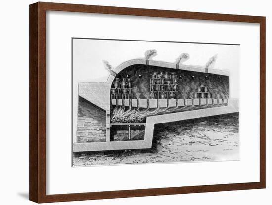 Wood Kiln for Baking Ceramics, 1882-null-Framed Giclee Print