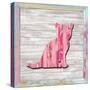 Wood Kitten 2, 2024-Tim Ashwood-Stretched Canvas