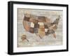 Wood Map-Sparx Studio-Framed Giclee Print