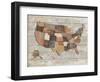 Wood Map-Sparx Studio-Framed Art Print