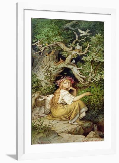 Wood Nymph-Ludwig Adrian Richter-Framed Giclee Print