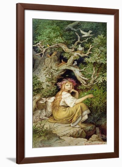 Wood Nymph-Ludwig Adrian Richter-Framed Giclee Print
