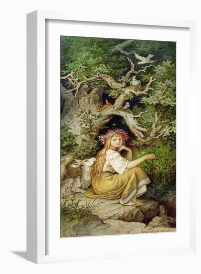 Wood Nymph-Ludwig Adrian Richter-Framed Giclee Print