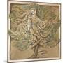 Wood Nymph-Edward Burne-Jones-Mounted Giclee Print