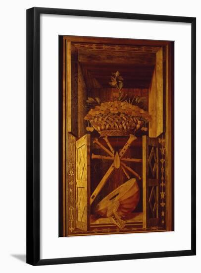 Wood Panel from Choir Stalls of Duomo or Cathedral Basilica of Assumption of Blessed Virgin Mary-null-Framed Giclee Print