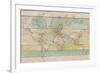 Wood Panel Map-Rufus Coltrane-Framed Giclee Print