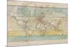 Wood Panel Map-Rufus Coltrane-Mounted Giclee Print