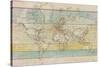 Wood Panel Map-Rufus Coltrane-Stretched Canvas