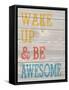 Wood Panel Typography 3-Melody Hogan-Framed Stretched Canvas