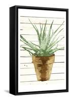Wood Plant Pot-OnRei-Framed Stretched Canvas