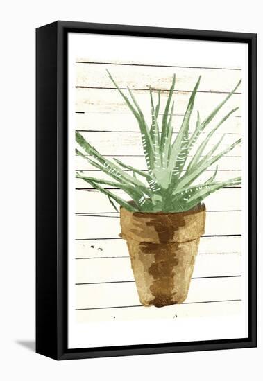 Wood Plant Pot-OnRei-Framed Stretched Canvas