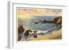 Wood's Cove, Laguna Beach, California-null-Framed Art Print