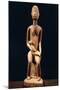 Wood Sculpture Depicting Mother and Child-null-Mounted Giclee Print