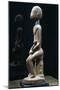 Wood Sculpture Depicting Mother and Child-null-Mounted Giclee Print