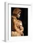Wood sculpture of Virgin and Child, France-Godong-Framed Photographic Print