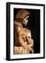 Wood sculpture of Virgin and Child, France-Godong-Framed Photographic Print