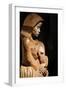 Wood sculpture of Virgin and Child, France-Godong-Framed Photographic Print