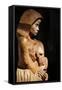 Wood sculpture of Virgin and Child, France-Godong-Framed Stretched Canvas