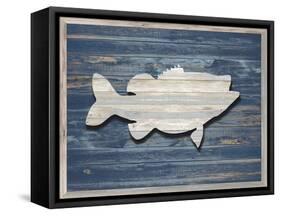 Wood Sea Bass, 2024-Tim Ashwood-Framed Stretched Canvas