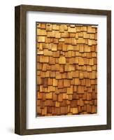 Wood Shingle Siding-Mark E. Gibson-Framed Photographic Print