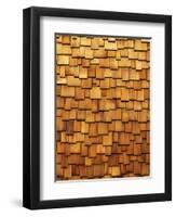 Wood Shingle Siding-Mark E. Gibson-Framed Photographic Print