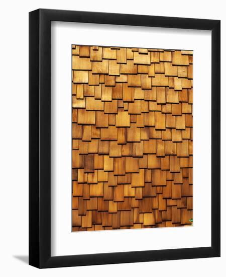 Wood Shingle Siding-Mark E. Gibson-Framed Photographic Print