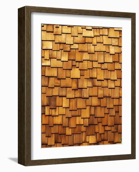 Wood Shingle Siding-Mark E^ Gibson-Framed Photographic Print