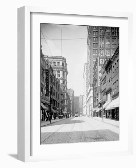 Wood Street, Pittsburg, Pa.-null-Framed Photo