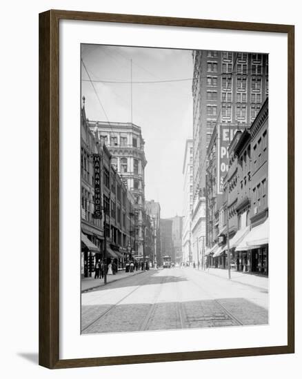 Wood Street, Pittsburg, Pa.-null-Framed Photo