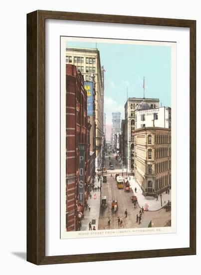 Wood Street, Pittsburgh, Pennsylvania-null-Framed Art Print