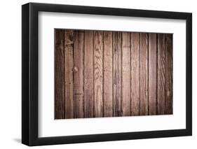 Wood Texture. Background Old Panels-Kalina Vova-Framed Photographic Print
