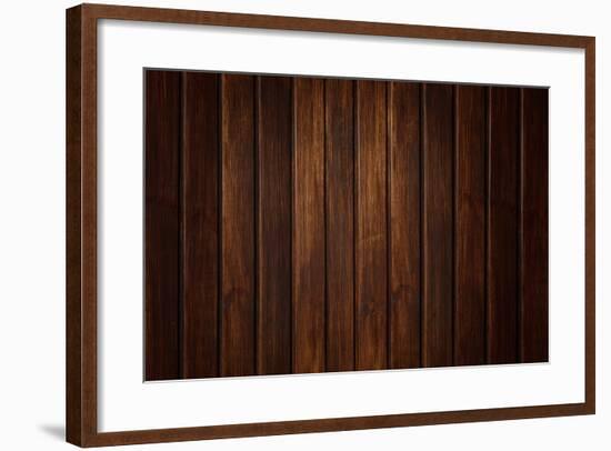 Wood Texture Wall with Boards-luckyraccoon-Framed Photographic Print
