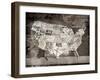 Wood USA-Jace Grey-Framed Art Print