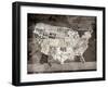 Wood USA-Jace Grey-Framed Art Print