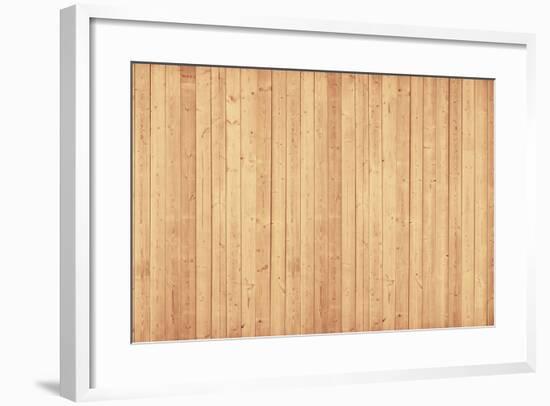 Wood Wall-pinkypills-Framed Photographic Print