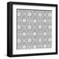 Woodblock Pattern II-Sabine Berg-Framed Art Print