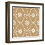 Woodblock Pattern III-Sabine Berg-Framed Art Print