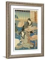 Woodblock Production-null-Framed Giclee Print