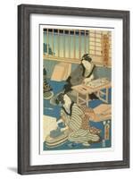 Woodblock Production-null-Framed Giclee Print