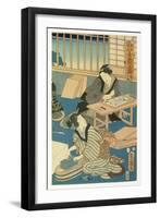 Woodblock Production-null-Framed Giclee Print