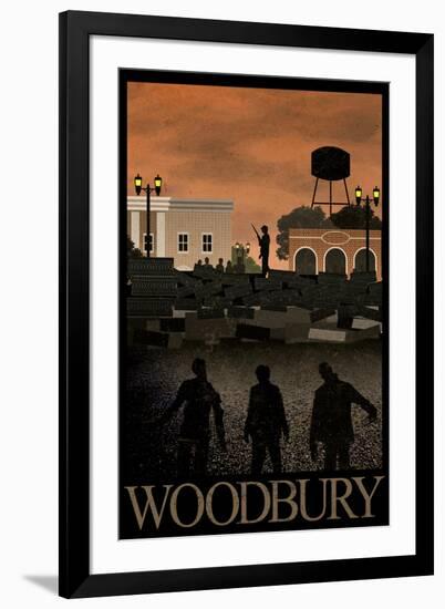 Woodbury Retro Travel-null-Framed Art Print